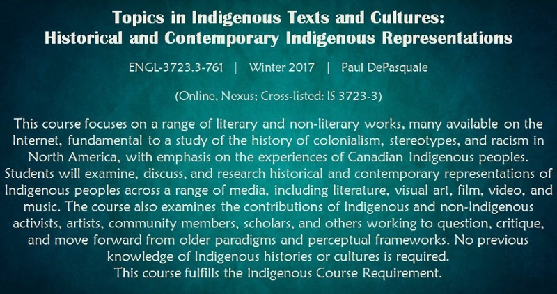 Topics in Indigenous Texts and Cultures